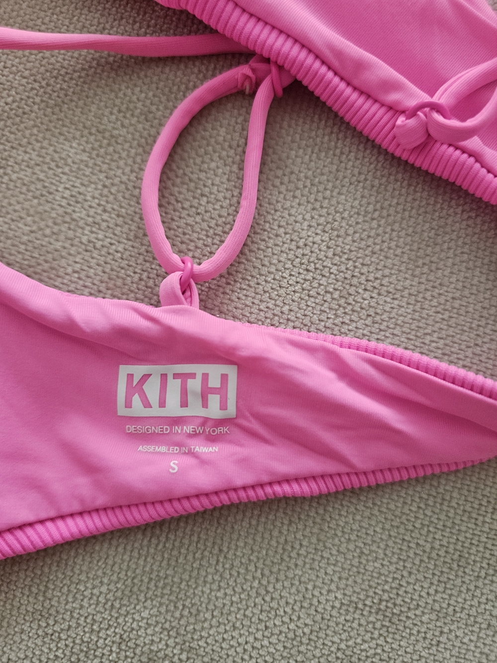 Kith Hot Pink Ribbed Bikini Set - Picture 5 of 6